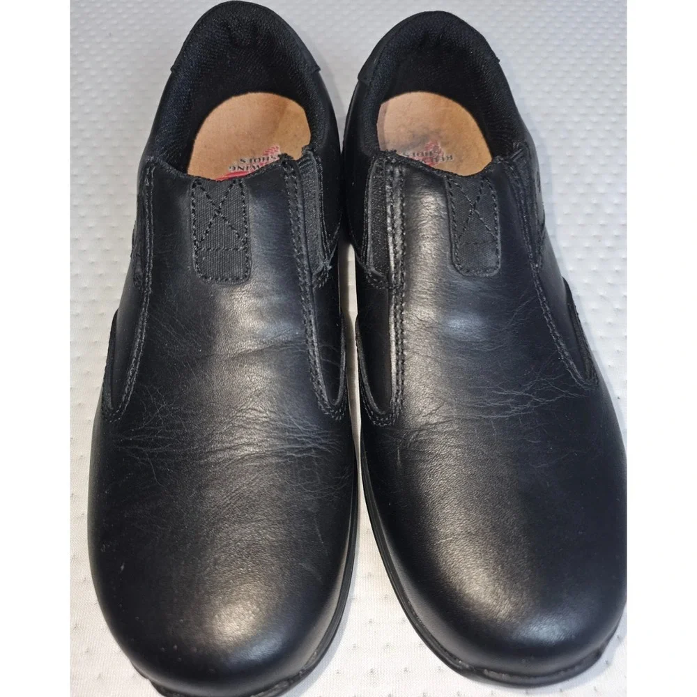 Mens 7.5 Wms 8.5 Eu 40 Red Wing ComfortPro 8706 Slip-On Work Shoes Black Leather